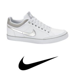 Nike Women's Capri III Leather Sneakers White/Grey